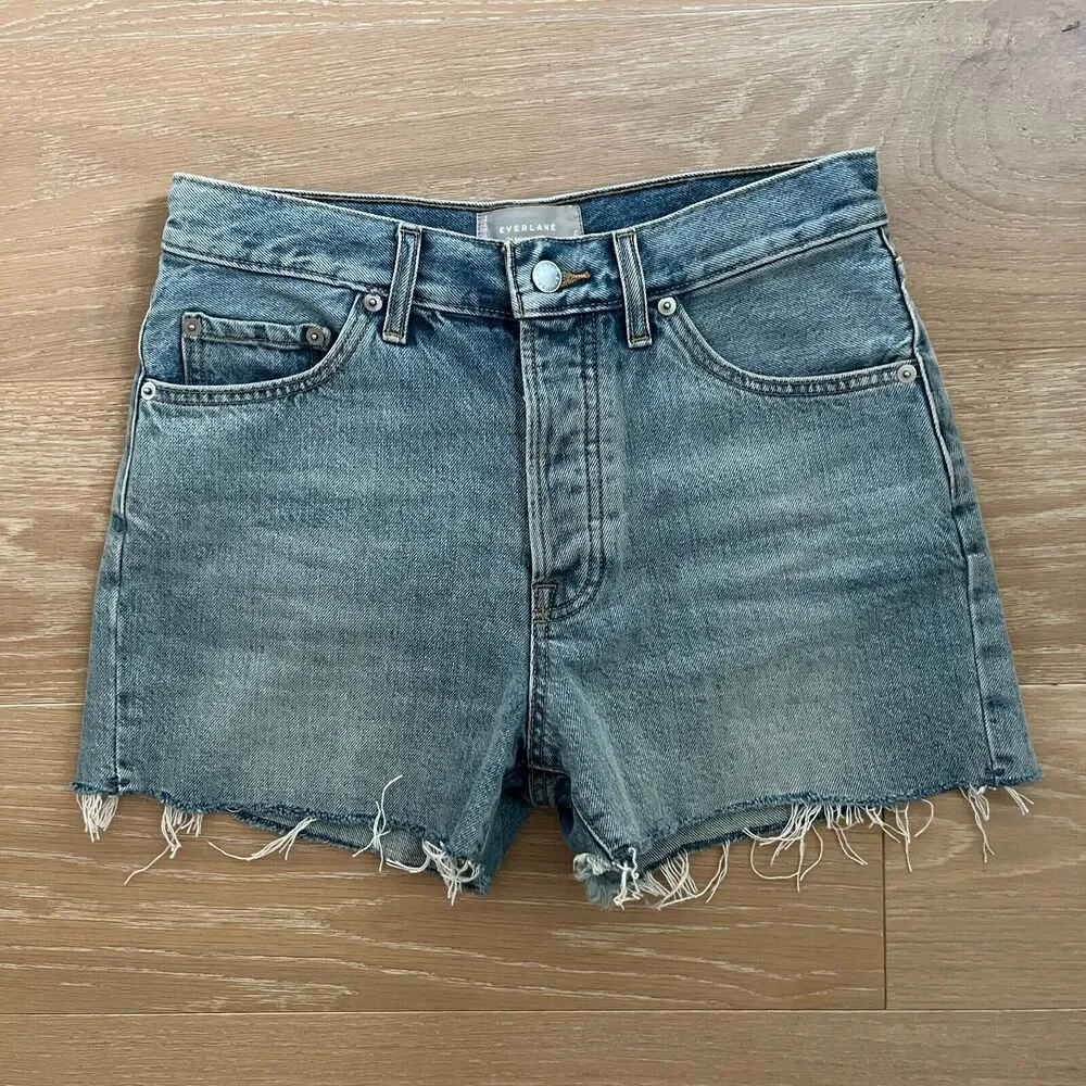 Everlane The Relaxed '90s Short - High Rise - Size 25 - 100% Organic Cotton